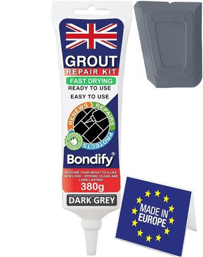 Waterproof dark grey grout - waterproof,