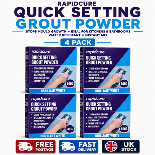 Rapide grout powder 500g white - rapide,