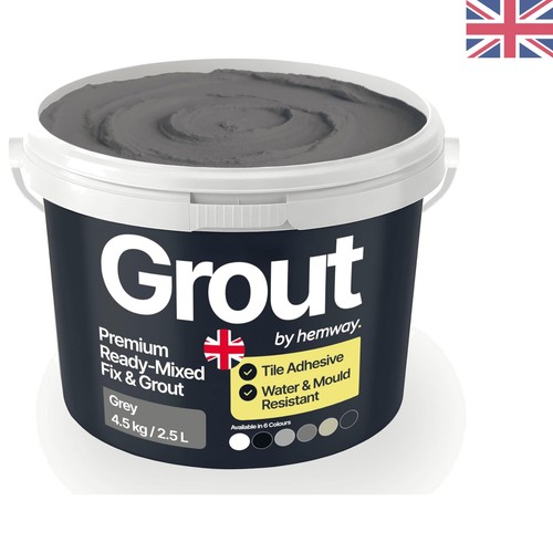 Grey ready mixed grout tile - ready, &