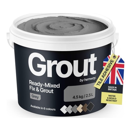 Hemway grey ready mixed - mixed, grout