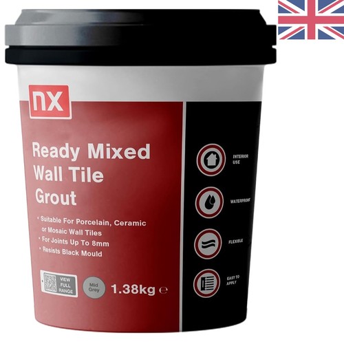 Mid grey waterproof grout - grey,