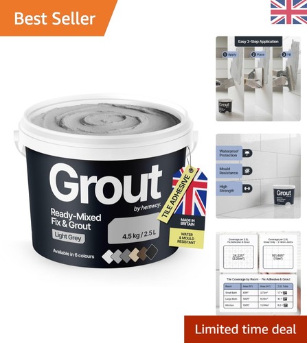 Light grey ready mixed - grout, &