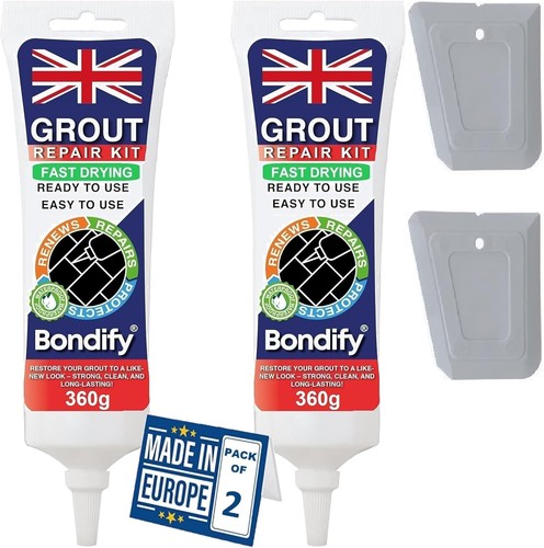 Grey grout repair - grout, ready