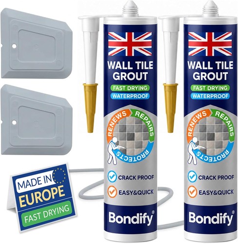 Grey tile grout - ready, mixed