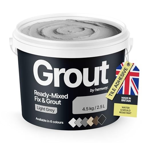 Grey ready mixed grout fix - ready, |