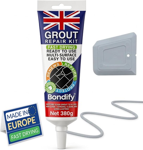 Grey grout repair kit ready - repair,
