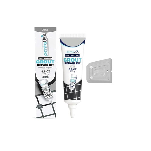 Tile grout repair kit - grout,