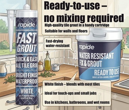 Tile adhesive grout ready - adhesive,