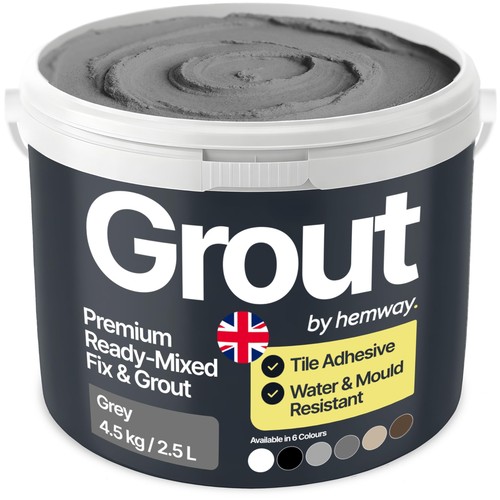 Jet black ready - mixed, grout