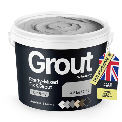 Light grey ready mixed grout - light,