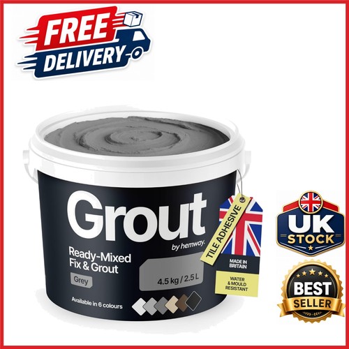 Ready mixed grout 5kg grey - mixed,